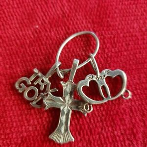 Silver TRY GOD Vintage Charms